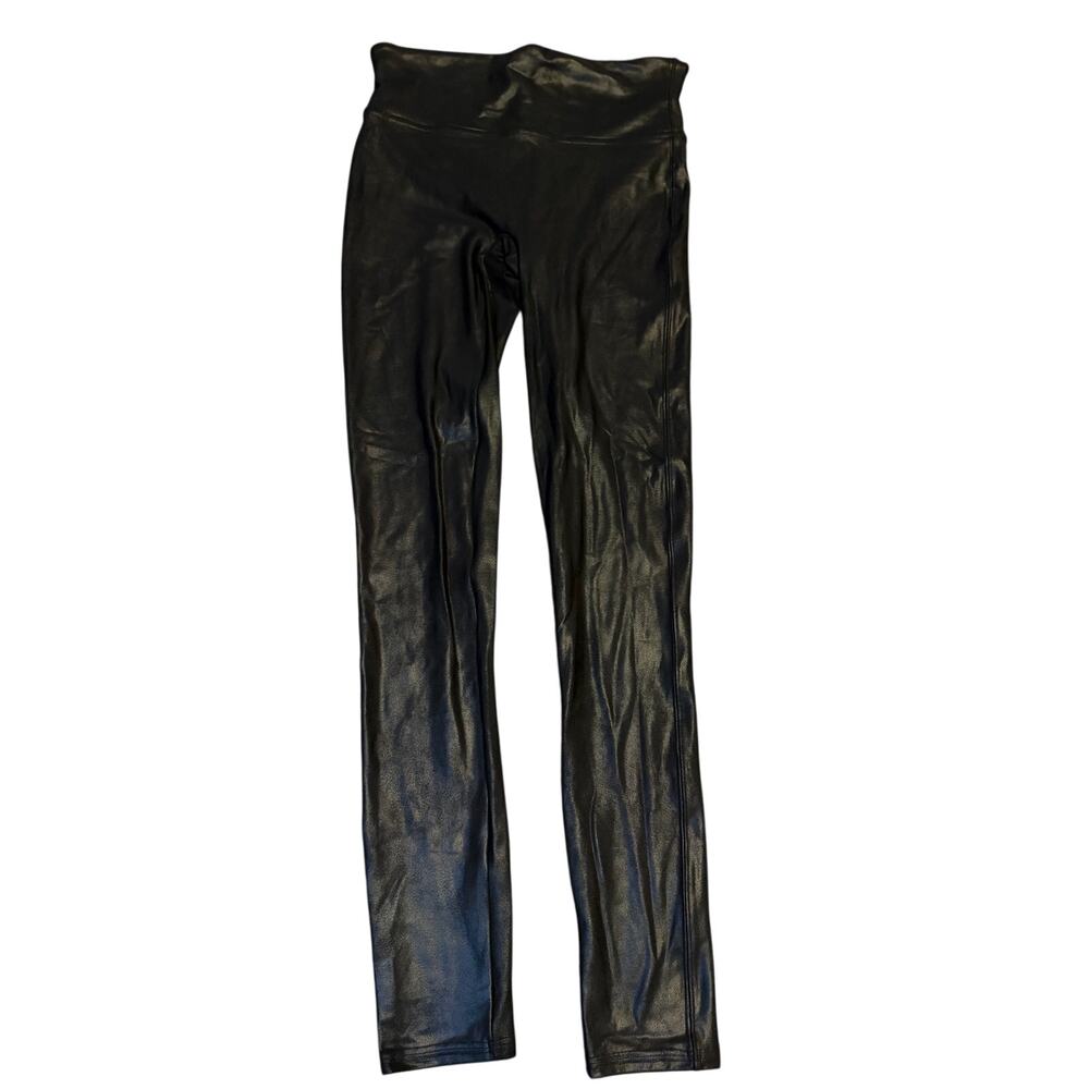 Spanx faux leather leggings womens medium